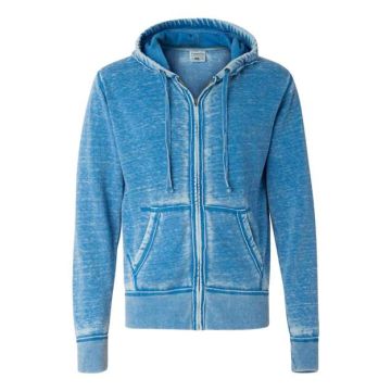 J. America 8916 Vintage Zen Fleece Full-Zip Hooded Sweatshirt