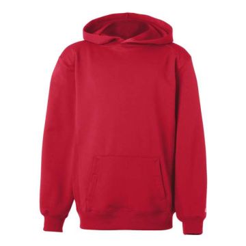 Badger 2454 Youth Performance Fleece Hooded Sweatshirt - L - Red