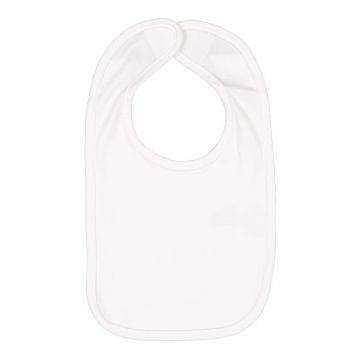Rabbit Skins 1005 Infant Premium Jersey Bib - One Size - White