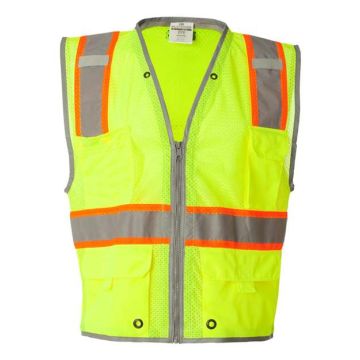 Kishigo 1510-1511 Premium Brilliant Series® Heavy-Duty Class 2 Vest - XL - Lime