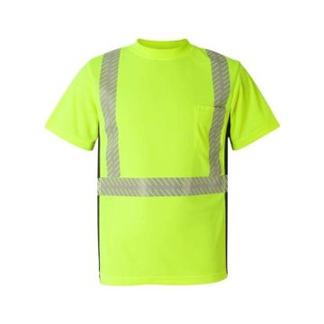 Kishigo 9114-9115 Premium Black Series® Breathable Tape Class 2 T-Shirt - M - Lime