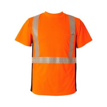 Kishigo 9114-9115 Premium Black Series® Breathable Tape Class 2 T-Shirt - 5XL - Orange