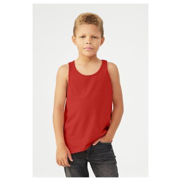 Bella + Canvas 3480Y Youth Jersey Tank - RED