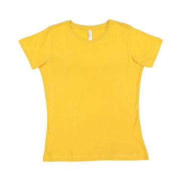 LAT 3516 Ladies' Fine Jersey T-Shirt - MUSTARD