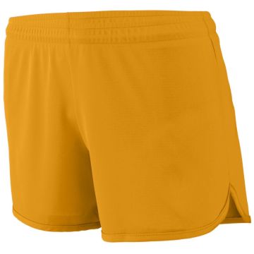 Augusta Sportswear 357 Ladies Accelerate Shorts - GOLD