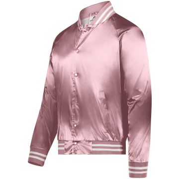 Augusta Sportswear 3610 Satin Baseball Jacket/Striped Trim