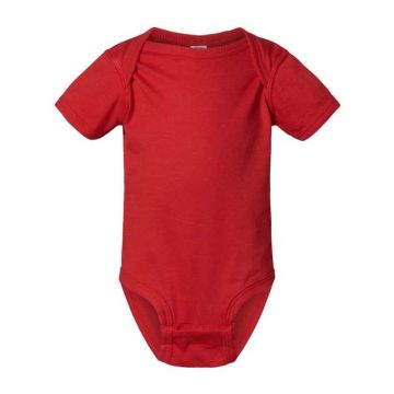Rabbit Skins 4424 Infant Fine Jersey Bodysuit - NB - Red
