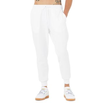 Bella + Canvas 3727 Unisex Jogger Sweatpant - WHITE