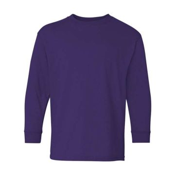 Gildan 5400B Heavy Cotton™ Youth Long Sleeve T-Shirt - XS - Purple