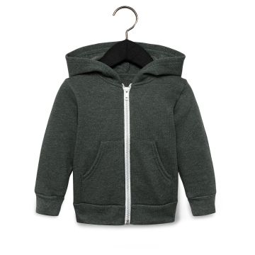 Bella + Canvas 3739T Toddler Full-Zip Hooded Sweatshirt