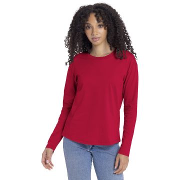 Next Level Apparel 3911NL Ladies' Relaxed Long Sleeve T-Shirt - RED