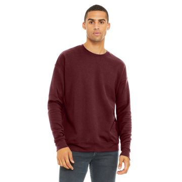 Bella + Canvas 3945 Unisex Drop Shoulder Fleece - MAROON
