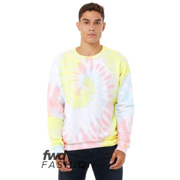 Bella + Canvas 3945RD FWD Fashion Unisex Tie-Dye Pullover Sweatshirt
