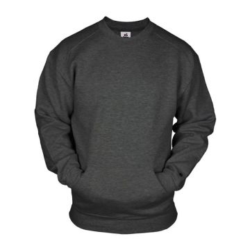 Badger 1252 Pocket Sweatshirt - S - White