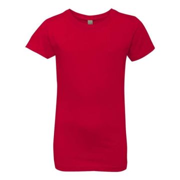 Next Level 3710 Girls’ Cotton Princess T-Shirt - XS - Red