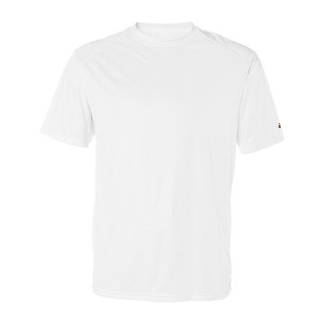 Badger 4120 Men's B-Core Sport Shoulders T-Shirt - WHITE