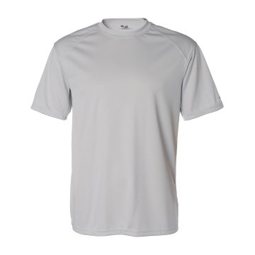 Badger 4120 Men's B-Core Sport Shoulders T-Shirt - SILVER