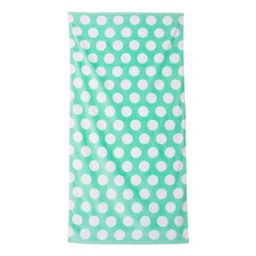Carmel Towel Company C3060P Polka Dot Velour Beach