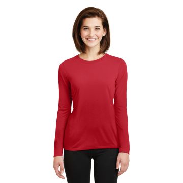 Gildan 42400L  DISCONTINUED  Gildan &#174;  Ladies Gildan Performance &#174;  Long Sleeve T-Shirt. 42400L - Red