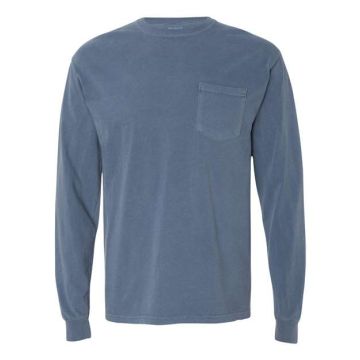 Comfort Colors 4410 Garment-Dyed Heavyweight Long Sleeve Pocket T-Shirt