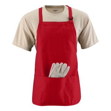 Augusta Sportswear 4250 Medium Length Apron - RED