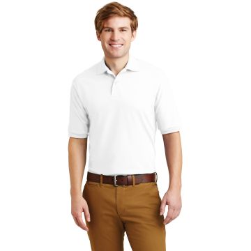 Jerzees 437M Jerzees &#174;  - SpotShield&#153; 5.4-Ounce Jersey Knit Sport Shirt. 437M - White