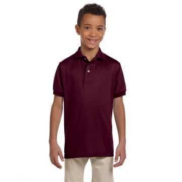 Jerzees 437Y Youth SpotShield? Jersey Polo - MAROON