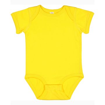 Rabbit Skins 4424 Infant Fine Jersey Bodysuit - YELLOW