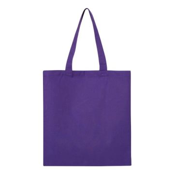 Q-tees QTB Economical Tote - One Size - Purple