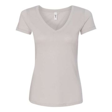 Next Level 1540 Women's Ideal V-Neck T-Shirt - XS - Silver