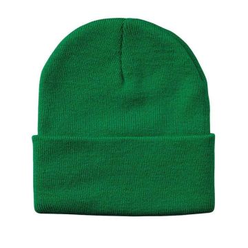 Sportsman SP12 12" Solid Cuffed Beanie - One Size - Kelly