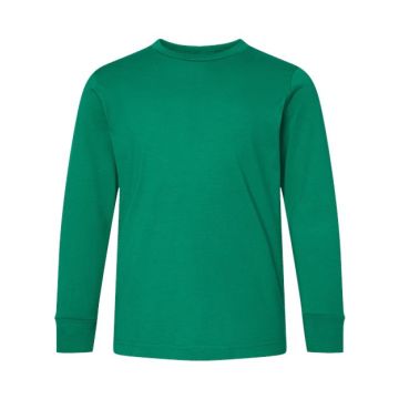 Lat 6201 Youth Fine Jersey Long Sleeve Tee - XS - Kelly