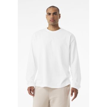 Bella + Canvas 4651 Unisex 7.5 oz Heavyweight Long Sleeve T-Shirt - WHITE