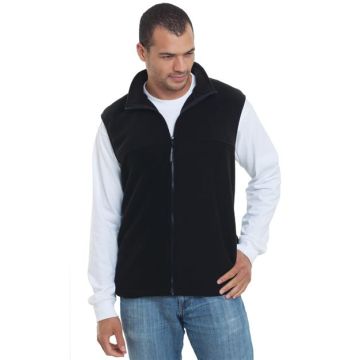 Bayside 1120 USA-Made Full-Zip Fleece Vest - XL - Purple