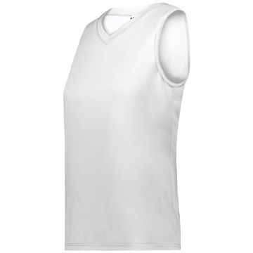 Augusta Sportswear 4795 Girls Attain Wicking Sleeveless Jersey - WHITE