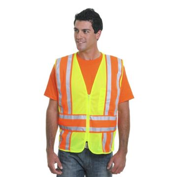 Bayside 3787 USA-Made ANSI Safety Mesh Vest