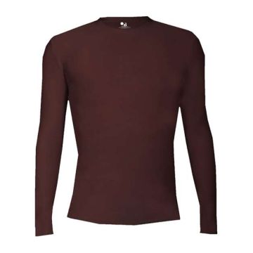 Badger 4605 Pro-Compression Long Sleeve T-Shirt - S - Maroon