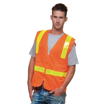 Bayside 3786 USA-Made ANSI Solid Surveyor's Vest Class 2