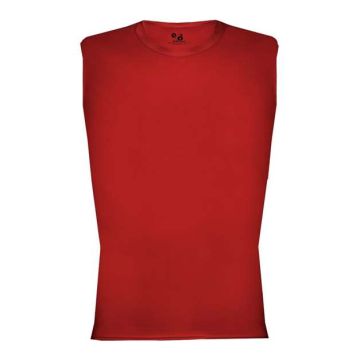 Badger 4631 Pro-Compression Sleeveless T-Shirt - S - Red