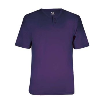 Alleson Athletic 2930 B-Core Youth Placket Jersey - S - Purple