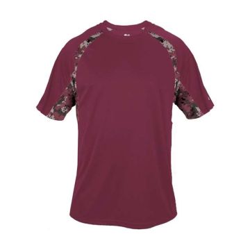 Badger 4140 Hook Digital T-Shirt - XS - Maroon