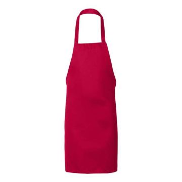 Q-tees Q2010 Butcher Apron - One Size - Red