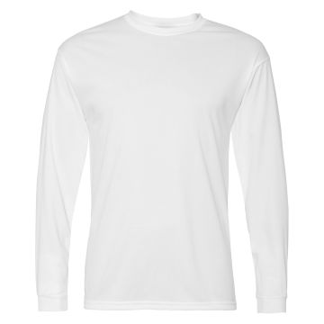 C2 Sport 5104 Unisex Performance Long Sleeve T-Shirt - WHITE