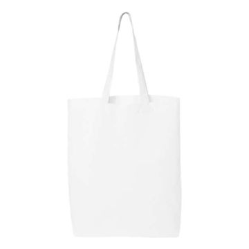 Q-tees QTBG 12L Economical Tote - One Size - White