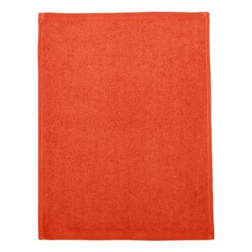 Q-tees T600 Hemmed Fingertip Towel - One Size - Orange