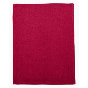 Q-tees T600 Hemmed Fingertip Towel - One Size - Red