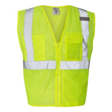 Kishigo2-3 Clear ID Vest with Zipper Closure