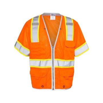 Kishigo 1550-1551 Premium Brilliant Series® Heavy Duty Class 3 Vest - S - Orange