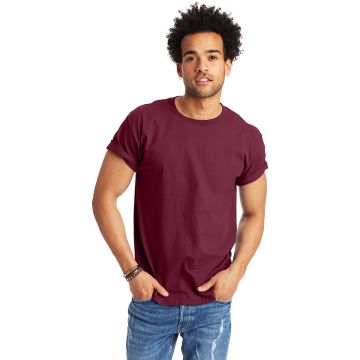 Hanes 5250T Men's Authentic-T T-Shirt - MAROON