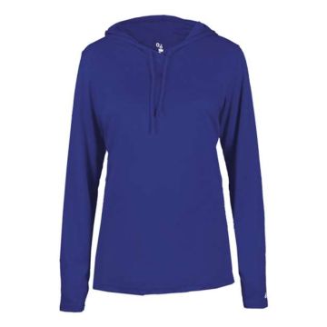 Badger 4165 Women's B-Core Long Sleeve Hooded T-Shirt